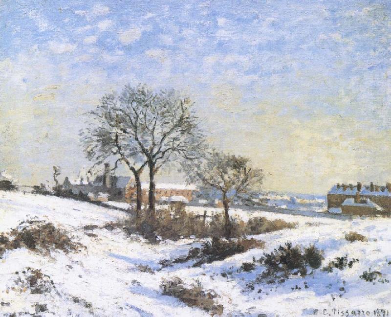 Camille Pissarro Connaught Kivu area on Snow china oil painting image